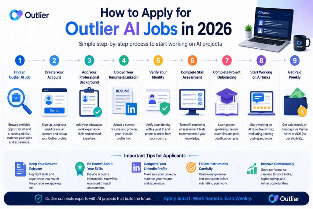 Outlier AI job application process in 2026